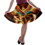 Fire Eagle Art A-line Skater Skirt