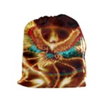 Fire Eagle Art Drawstring Pouch (XL)