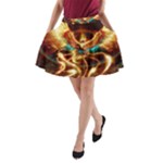 Fire Eagle Art A-Line Pocket Skirt