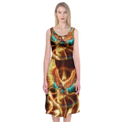 Fire Eagle Art Midi Sleeveless Dress from ArtsNow.com