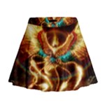 Fire Eagle Art Mini Flare Skirt