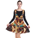 Fire Eagle Art Plunge Pinafore Dress