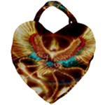 Fire Eagle Art Giant Heart Shaped Tote