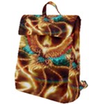 Fire Eagle Art Flap Top Backpack