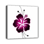 Pink Hawaiian Flower Mini Canvas 6  x 6  (Stretched)