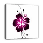 Pink Hawaiian Flower Mini Canvas 8  x 8  (Stretched)