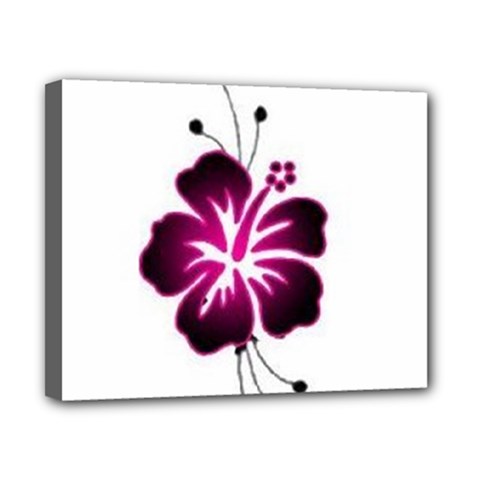 Pink Hawaiian Flower Canvas 10  x 8  (Stretched) from ArtsNow.com