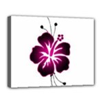 Pink Hawaiian Flower Canvas 14  x 11  (Stretched)