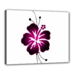 Pink Hawaiian Flower Canvas 20  x 16  (Stretched)