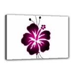 Pink Hawaiian Flower Canvas 18  x 12  (Stretched)