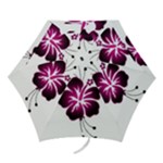 Pink Hawaiian Flower Mini Folding Umbrella