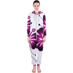 Pink Hawaiian Flower Hooded Jumpsuit (Ladies)