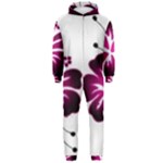 Pink Hawaiian Flower Hooded Jumpsuit (Men)