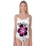 Pink Hawaiian Flower Camisole Leotard 