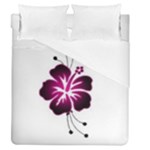 Pink Hawaiian Flower Duvet Cover (Queen Size)