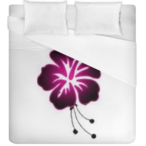 Pink Hawaiian Flower Duvet Cover (King Size) from ArtsNow.com