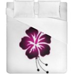 Pink Hawaiian Flower Duvet Cover (California King Size)