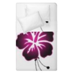 Pink Hawaiian Flower Duvet Cover Double Side (Single Size)