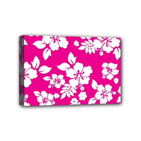 Pink Hawaiian Flowers Mini Canvas 6  x 4  (Stretched) from ArtsNow.com