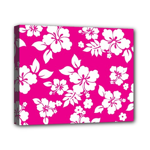 Pink Hawaiian Flowers Canvas 10  x 8  (Stretched) from ArtsNow.com