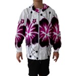 Pink Hawaiian Flower Kids  Hooded Windbreaker