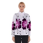 Pink Hawaiian Flower Winter Jacket