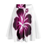 Pink Hawaiian Flower High Waist Skirt