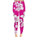 Pink Hawaiian Flowers Leggings 