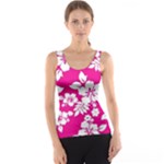 Pink Hawaiian Flowers Tank Top