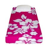 Pink Hawaiian Flowers Fitted Sheet (Single Size)