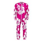 Pink Hawaiian Flowers OnePiece Jumpsuit (Kids)