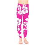 Pink Hawaiian Flowers Kids  Legging