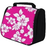 Pink Hawaiian Flowers Full Print Travel Pouch (Big)