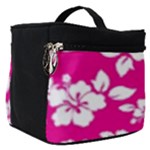 Pink Hawaiian Flowers Make Up Travel Bag (Small)