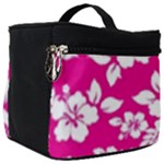 Pink Hawaiian Flowers Make Up Travel Bag (Big)