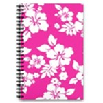 Pink Hawaiian Flowers 5.5  x 8.5  Notebook