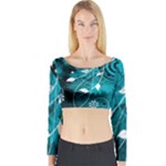 Design Art (design 15) Long Sleeve Crop Top