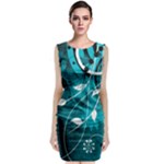 Design Art (design 15) Sleeveless Velvet Midi Dress