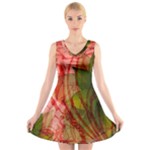 Design Art (design 14) V-Neck Sleeveless Dress