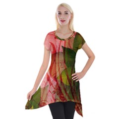 Short Sleeve Side Drop Tunic 