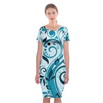 Design Art (design 13) Classic Short Sleeve Midi Dress