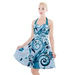 Design Art (design 13) Halter Party Swing Dress 