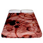 Design Art (design 10) Fitted Sheet (Queen Size)