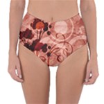 Design Art (design 10) Reversible High-Waist Bikini Bottoms