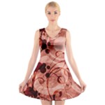 Design Art (design 10) V-Neck Sleeveless Dress