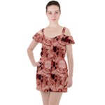 Design Art (design 10) Ruffle Cut Out Chiffon Playsuit