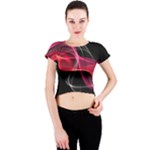 Design Art (design 8) Crew Neck Crop Top