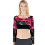 Design Art (design 8) Long Sleeve Crop Top