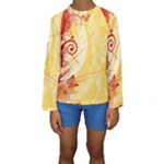 Design Art (design 6) Kids  Long Sleeve Swimwear