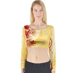 Design Art (design 6) Long Sleeve Crop Top